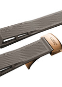 21 mm Warm Grey rubber strap