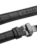 21 mm Black Alligator leather strap
