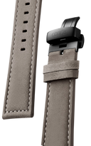 test 21mm Beige calf leather strap with steel deployment buckle