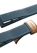 21 mm Blue rubber strap