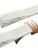 21 mm White rubber strap